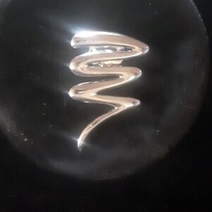 Silver Tone Spiral Brooch